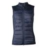 Mouwloos HKM-vest in jersey/nylon Basel II Style dames - Diepblauw
