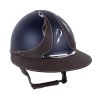 Antares Origin Galaxy-helm met Eclipse-klep - Blauw / bruin leer