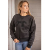 Sweatshirt Pénélope Bianca - Zwart