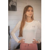Polo Techty Honey lange mouwen Pénélope - Ecru