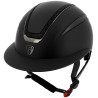 Casque Equithème Agris visière large - Noir lamé