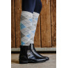 Chaussettes Equithème Argyle femme - Gris / lilas