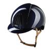 Casque Kep Smart Nova métal polish jugulaire beige - Bleu