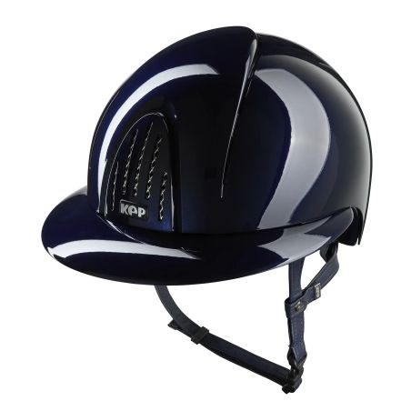 Casque Kep Smart Nova métal polish bleu visière polo