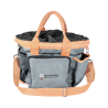 Sac de pansage Waldhausen - Gris chrome / pêche