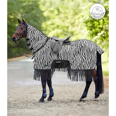 Chemise anti-mouches Waldhausen avec franges Zebra