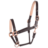 Roze leren halster Waldhausen X-Line - Bruin