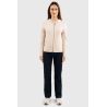 Sweat zippé maille Harcour Amelie - Coquillage