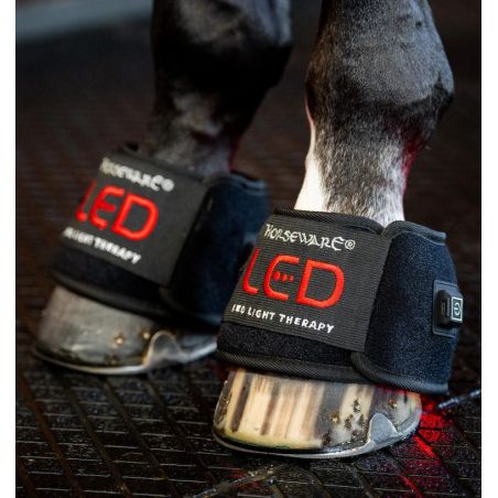 Mini therapeutische beenbeschermer van Horseware met rood LED-licht