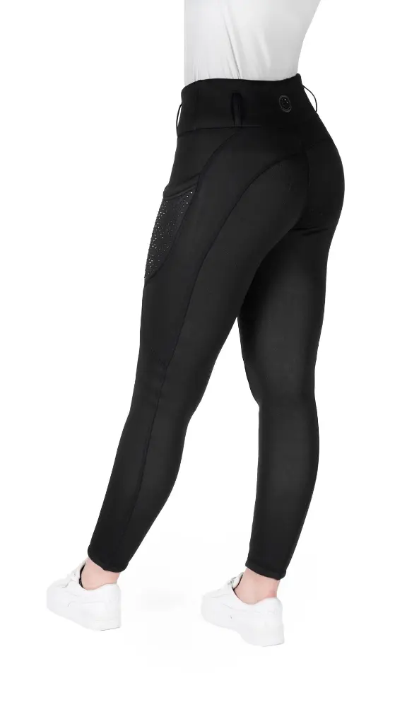 Legging Je t'aime Equithème Neva enfant Noir Legging Je t'aime Equithème Neva enfant Noir