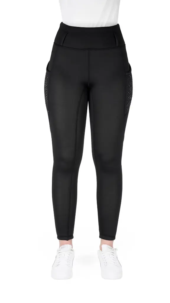 Legging Je t'aime Equithème Neva kind Zwart