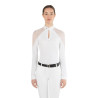 Polo de concours Teresa Ego7 manches longues femme - Blanc