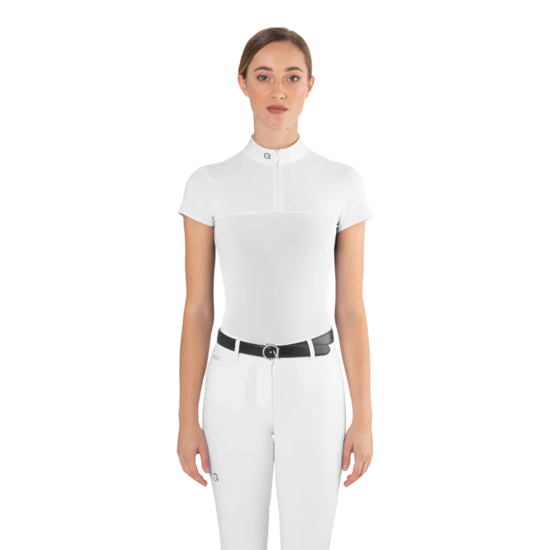 Ego7 mesh wedstrijdpolo met korte mouwen voor dames Wit