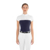 Polo de concours mesh Ego7 manches courtes femme - Marine