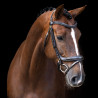 Hoofdstel Imperial Riding met gebogen Engels neusriem - Bruin