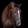 Bridon Imperial Riding avec muserolle combinée ergonomique basse - Marron