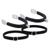 Éperons enfant Imperial Riding Basic 15 mm avec revêtement silicone - Argent