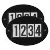Wedstrijdnummer Imperial Riding Basic met snelspeld per 2 - Zwart