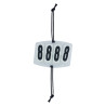 Numéro de compétition Imperial Riding Basic carré 4 chiffres - Blanc