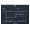 Plaque de box English HV Polo - Marine