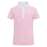 Polo de concours manches courtes Imperial Riding Basic glam Kids - Barbe à papa