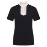 Wedstrijdpolo met korte mouwen Imperial Riding Shine dames - Zwart