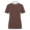Polo de concours manches courtes Imperial Riding Shines femme - Chocolat