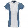 Polo Diamantina femme manches courtes Flags & Cup - Bleu orage