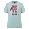 HV Polo Jutta dames T-shirt met korte mouwen - Aqua sky