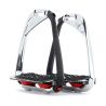 Flex-On stijgbeugels Iron-S chroom IUG zwart - Zwart / rood
