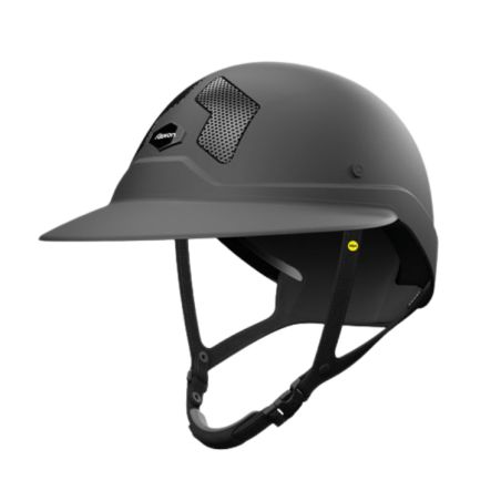 Mips-helm Flex-on Armet zwart, Angel Dark klep, zwarte kinriem