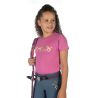 Kinder T-shirt Pony Club HKM - Roze