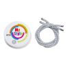 Casco My Style gestreepte biezenkit - Reflecterend zilver