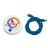 Casco My Style gestreepte biezenkit - Blauw spiegel