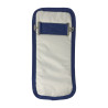 Borstverlenging Bucas Smartex met T-haak - Marine / zilver