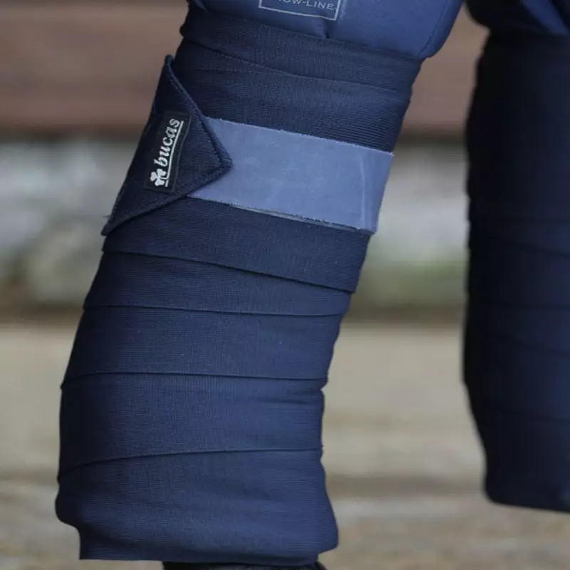 Bandages d'écurie Bucas par 4 Marine Bleu marine
