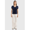 T-shirt Harcour Aquila met korte mouwen voor dames Frankrijk - Marine