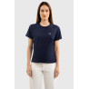 Tee-shirt Harcour Hydra manches courtes femme - Marine