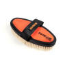 Brosse douce avec poils de chèvre Ezi-Groom Shires - Bordeaux