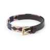 Ceinture Shires Drover Skinny Polo - Marine / rose / naturel