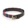 Shires Drover Skinny Polo Riem - Marine / rood