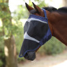 Masque anti-mouches Shires FlyGuard Pro Fine Mesh sans oreilles avec nez - Marine