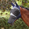 Masque anti-mouches Shires FlyGuard Pro Fine Mesh avec oreilles et nez carré - Marine