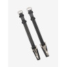 LeMieux montants à clips huilés Kudos - Zwart / zilver