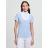 Polo de concours LeMieux plissé manches courtes Sophia femme - Mist