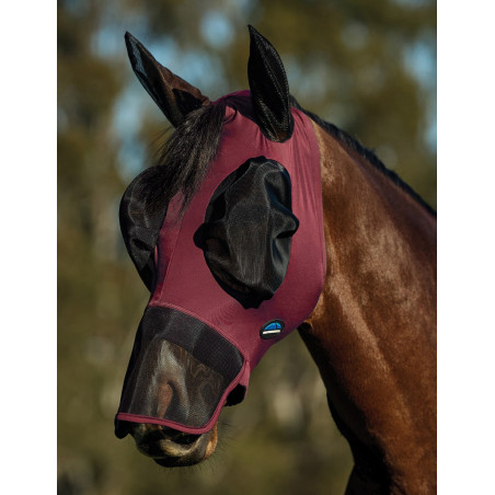 Weatherbeeta ComFiTec Luxe Stretch vliegenmasker met oren en neus