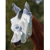 Masque anti-mouches Weatherbeeta ComFiTec Hexi Shield Ride avec oreilles et nez - Argent