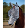 Masque anti-mouches Weatherbeeta ComFiTec Durable mesh avec oreilles et nez - Gris
