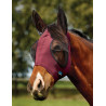 Masque anti-mouches Weatherbeeta ComFiTec Deluxe Stretch avec oreilles - Bordeaux / noir