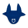 Bonnet anti-mouches en tissu technique avec logo GP Equestro - Mer / blanc